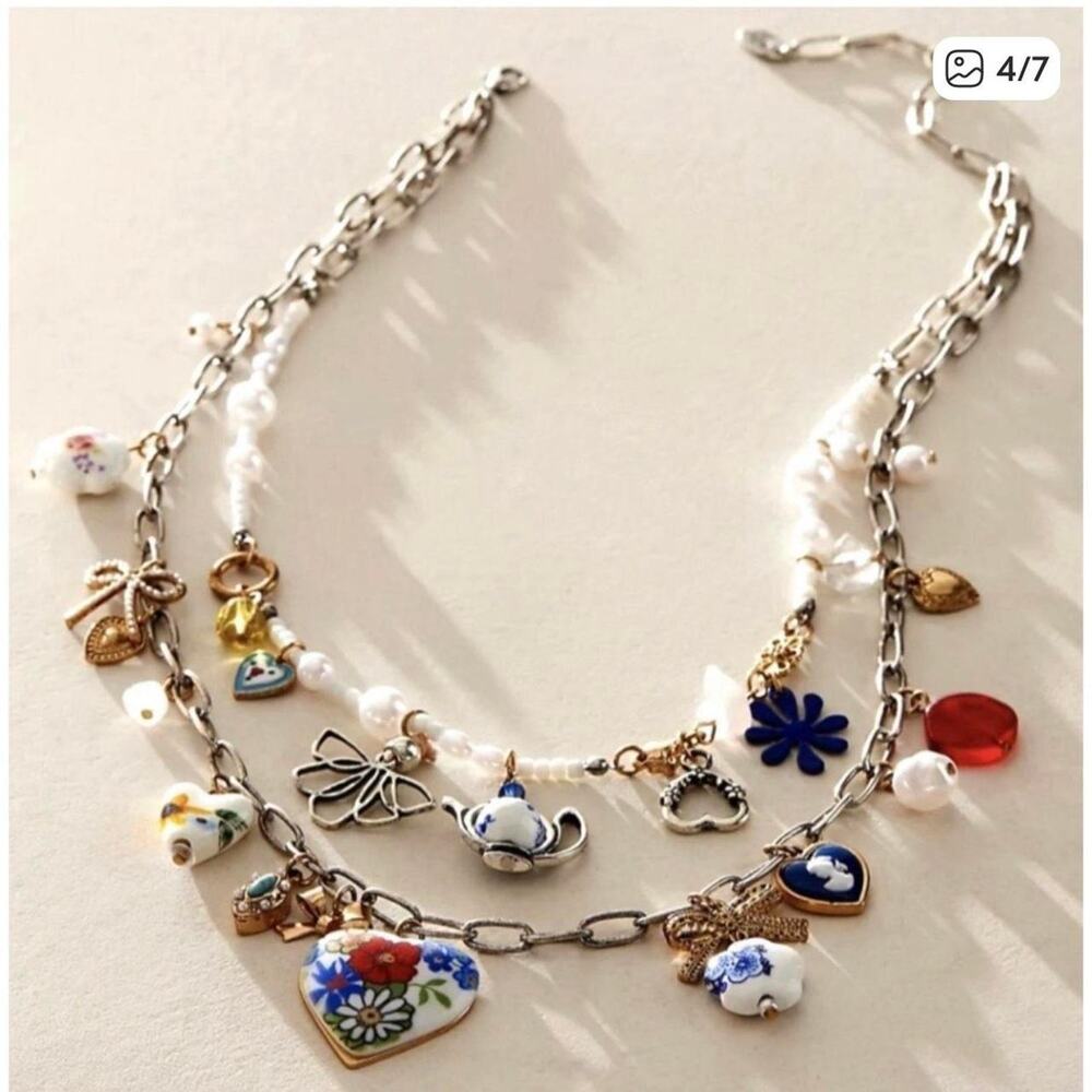 FP Double Stranded Charm Necklace